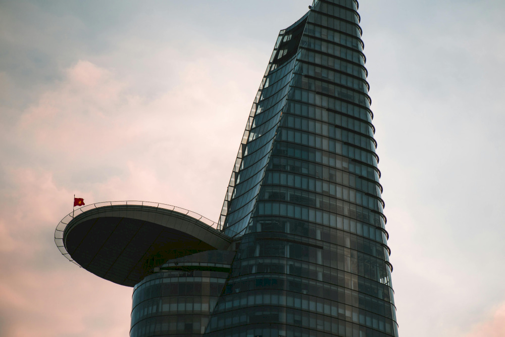 Bitexco Tower is the second tallest building in the world, located in the center of Ho Chi Minh City